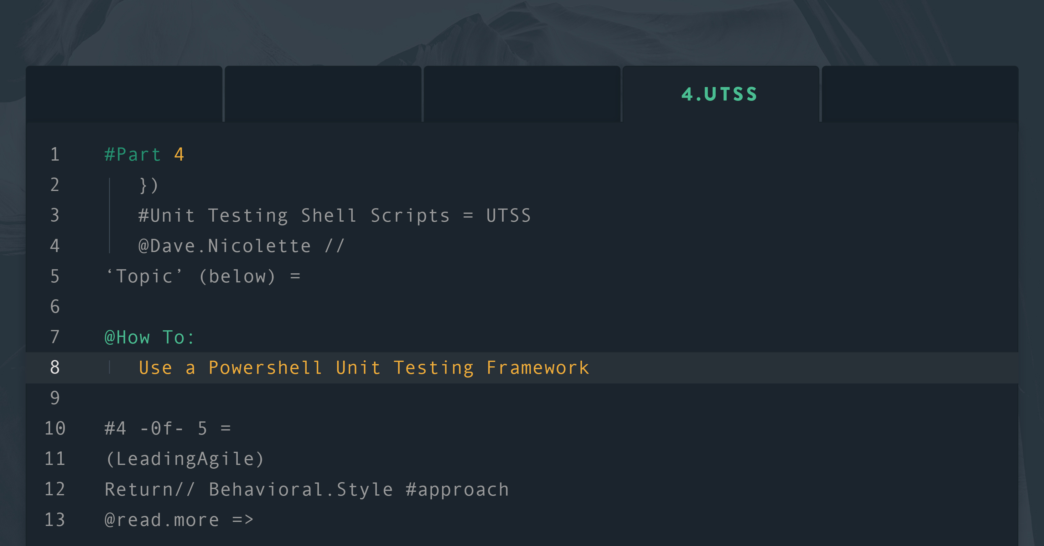 Unit Testing Shell Scripts:<br>Part Four